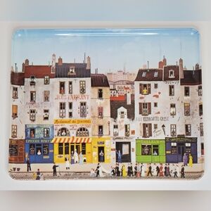 Vintage Mebel Italy Melamine Snack Tray.  Features a French wedding procession